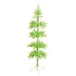 6.5' Lime Green Ornament Display Tiered Tinsel Christmas Tree - Unlit