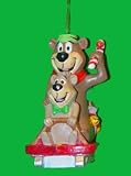 Review Kurt Adler  / Hanna Barbera Yogi Bear & Boo Boo Sledding Christmas Ornament #HB0100