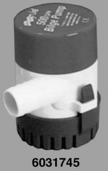 SportingGoods: RULE NON AUTOMATIC CARTRIDGE BILGE PUMPSCap. 500 GPH / Amps. 1.9 / Size. 3.5