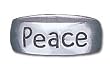 Solid Sterling Silver "Peace" Band Ring