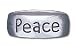  : SOLID STERLING SILVER PEACE B RING