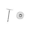 10-PairSurgicalSteelFlat4mmGlueEarringPosts