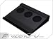 SilverStone NB01B Notepad Cooler with Aluminum and SPCC Mesh Grille, Cooling System 3 x 92mm Fans (Black)