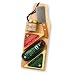 Heart of Winsconsin Cheese & Suasage Paddle Board Gift Set w/mini Cleaver - Great Snack for Father's Day
