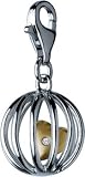 Caged Heart Sterling Silver Diamond Charm By Hot Diamonds