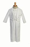 Baby Boy's White Cotton Christening/Baptism Tuxedo with Pique