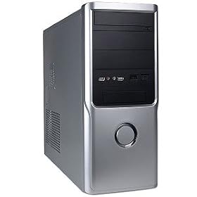 10-Bay ATX Computer Case w/400W 20+4-pin PSU (Silver)