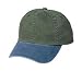 NEW Port Authority - 2-Tone Garment Dyed Cap Green/SteelBlu-OSFA