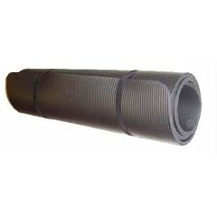 Yogamatte Pilates Gymnastikmatte 190 x 60 x 1,5 cm schwarz