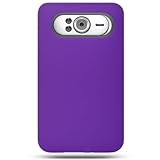 Silicon Skin Shield PURPLE Rubber Soft Sleeve Cover Case for HTC HD7 HD7s ( ....