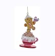 3.25" Cupcake Heaven Gingerbread Kid on Coffee Cup Christmas Ornament