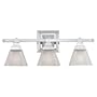 Sea Gull Lighting 40041-05 Buckingham Three-Light Vanity, Chrome Finish
