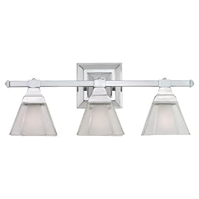 Sea Gull Lighting 40041-05 Buckingham Three-Light Vanity, Chrome Finish