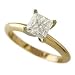 1.21ct Princess Cut Diamond Solitaire J SI2 LAB CERT