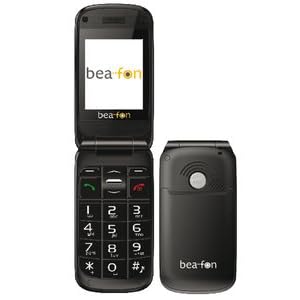 Beafon S400, téléphone grande touche portablé, Klapphandy, noir Tischladeschale, integrierte Kamera,