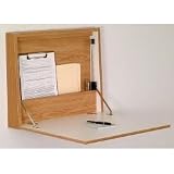 Review Stacks and Stacks  / Wall Desk - Light Oak Finish (Oak) (17