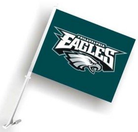 Philadelphia Eagles Car Flag Vibrant Colors & Features the Team Logo Made with Sturdy Nylon