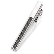 Men s STEL Stainless Steel Tie Bar with Carbon Fiber Inlay Accent- 80819