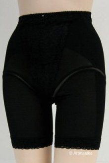 Art-Beau 2 Pack $50 Black CORSET LONG GIRDLE #3650 sz S