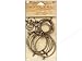 Blue Moon Earring Drop Natural Elegance Round Assorted Oxidized Gold 52pc Image