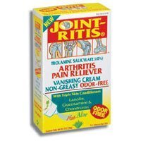 Joint-Ritis Arthritis Pain Reliever Greaseless Vanishing Cream, Odor Free - 4.2 Oz