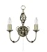 Kitchen & Housewares : Zanzibar  Antique Brass Wall Light 2X60 Watt Bc Lamps