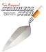 Bon Tools 70-255 11 Narrow London Stainless Steel Masonry Trowel Leather Handle