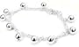 10" Sterling Silver Dangling Bell Linked Anklet Bracelet