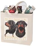 My Best Friend Is A Rottweiler Natural Canvas Tote Bag