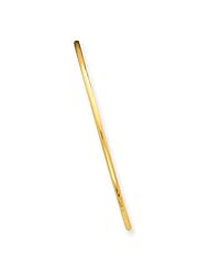14k Gold 2mm Solid Polished Half-Round Slip-On Bangle