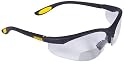 Dewalt DPG59-115C Reinforcer Rx-Bifocal 1.5 Clear Lens High Performance Protective Safety Glasses with Rubber Temples and Protective Eyeglass Sleeve