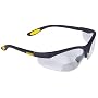 Dewalt DPG59-120C Reinforcer Rx-Bifocal 2.0 Clear Lens High Performance Protective Safety Glasses with Rubber Temples and Protective Eyeglass Sleeve