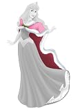 ROOMMATES RMK1826GM Disney Sleeping Beauty Holiday Edition Rose Fur Cape Wall Decal