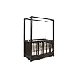 Newhaven 4-in-1 Convertible Canopy Crib in Dark Chocolate Finish By Da Vinci Baby Furniture
