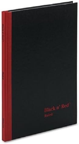 Black n' Red Casebound Hardcover Notebook, 11-3/4 x 8-1/4 Inches, Black, 192 sheets (D66174) by Black n' Red