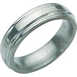 Titanium Grooved Edge 6mm Ring