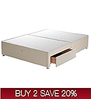 Classic Padded Divan with 2 Large Drawers