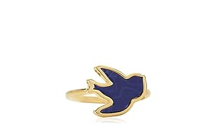 Marc by Marc Jacobs Anillo Stone Bird (Dorado / Azul Oscuro)