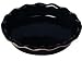 Frankoma Color Works Black Fluted Pie Dish 10-in.