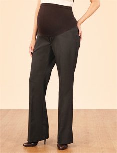 A Pea in the Pod: secret fit belly(tm) bi-stretch suiting back pockets fit and flare Post Pregnancy pants