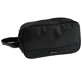BRINK 20 cm Toiletries Case - black (BR0443BK) BR0443BK-(Description: Carry your cosmetics in this Brink BR0443BK toiletries case!This lightweight and waterproof canvas case has plenty of space for all your belongings.)