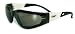 RIDER PLUS SMOKED LENSES FOAM PADDED SAFETY GLASSES ANSI Z87.1+ UV400 EYEWEAR