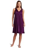 Vanity Fair Women's Colortura Short Gown, Purple Poison, Large