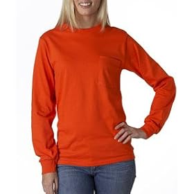 Buy 4930P Fruit of the Loom Long Sleeve Pocket Tee by Fruit of the Loom