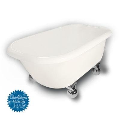 American Bath Factory B1-2600-BB-DM3-M2-35-CH-C1-LH Duke Traditional Clawfoot Bathtub in Bisque, Can