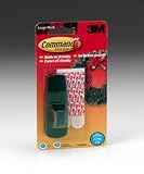 Command® Large Green Hook with Command® Adhesive Strips For Christmas Wreaths