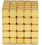 Magnicube Magnet Cubes Gold Edition 125 Piece Magnetic Puzzle (Tin Gift Set)