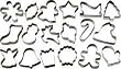 Wilton 2308-1132 Metal Cookie Cutter Set of 18