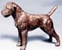 Border Terrier: Cold-cast Bronze Figurine 4.5" Long