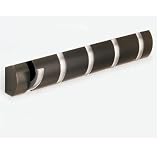 Wall Hook - Flip Up Nickel Hooks - Espresso (Espresso) (1H x 20W x 2 3/4D)
